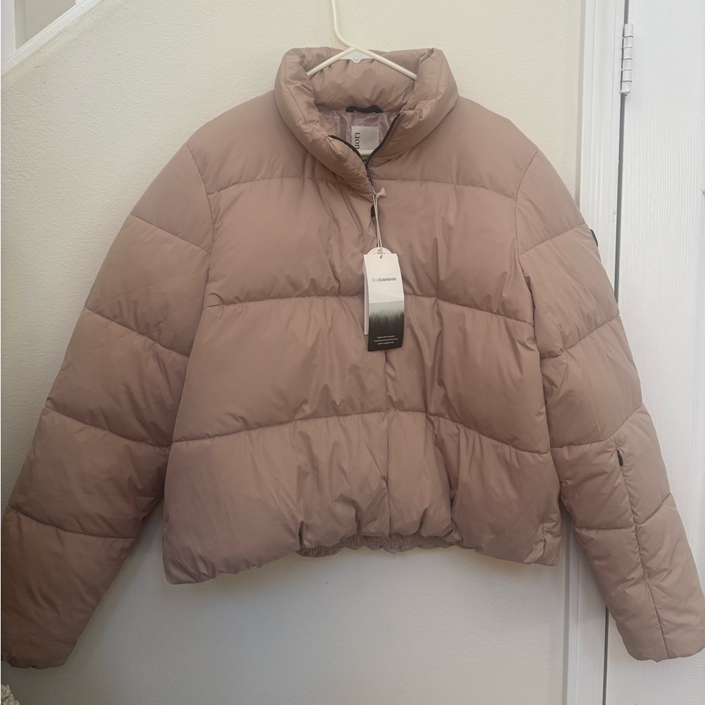 Women's Tan Puffer Jacket